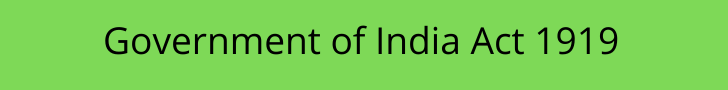 Government of India Act 1919