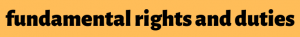 fundamental rights and duties