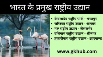 National parks in India – General Gk
