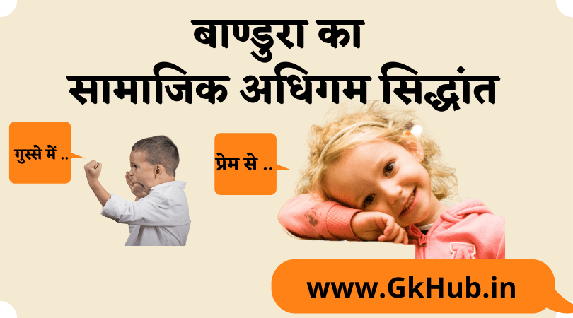 बाण्डुरा का सामाजिक अधिगम सिद्धांत (SOCIAL LEARNING BANDURA) 1 Bandura ka Samajik Adhigam ka Siddhant
