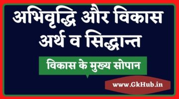 अभिवृद्धि और विकास का अर्थ, परिभाषा और अंतर – Difference Between Growth and Development