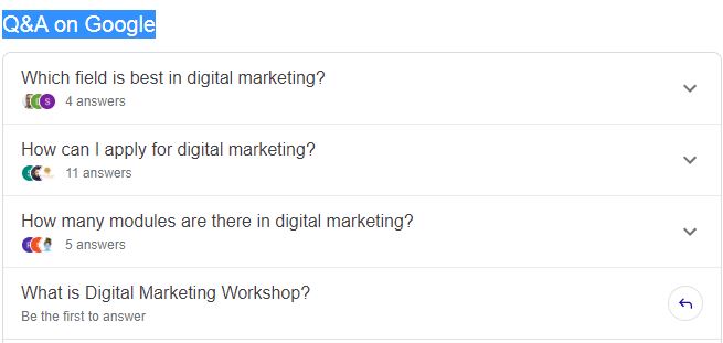 Google q&a question answer community tab