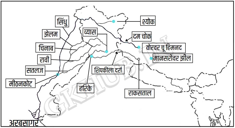Sindhu Nadi Map