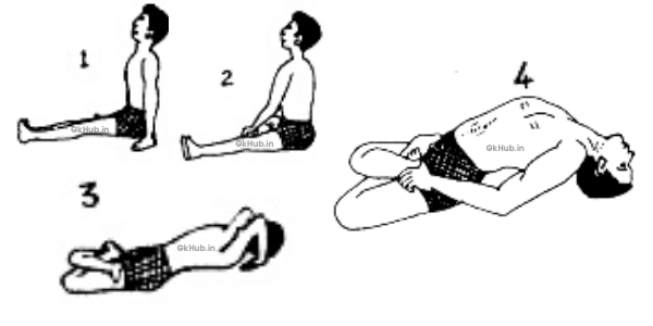Steps of Matsyasana in Hindi