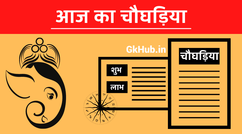 Aaj ka Choghadiya