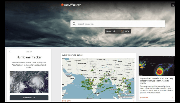 AccuWeather Website