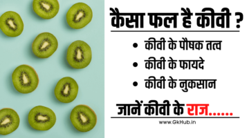 कीवी फल के फायदे और नुकसान – Benefits and Side Effects of Kiwi Fruit in Hindi