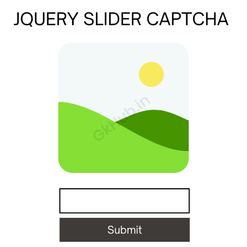 Jquery Slider Captcha