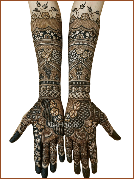 Royal Front Hand Mehndi Design
