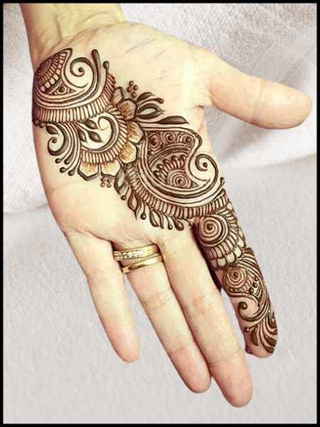 back hand mehndi design