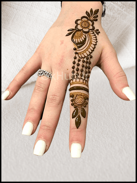 beautiful finger mehndi design Informational