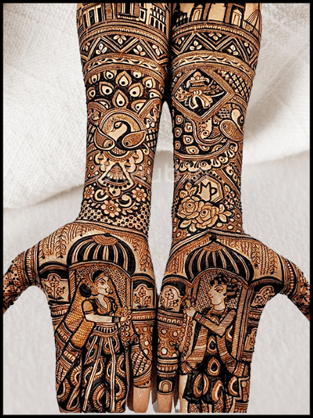 bridal arabic mehndi design