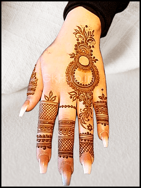 bridal simple mehndi design