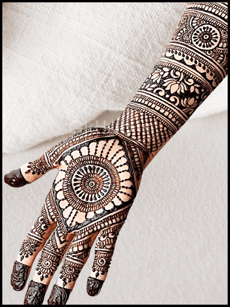 bridal simple mehndi design