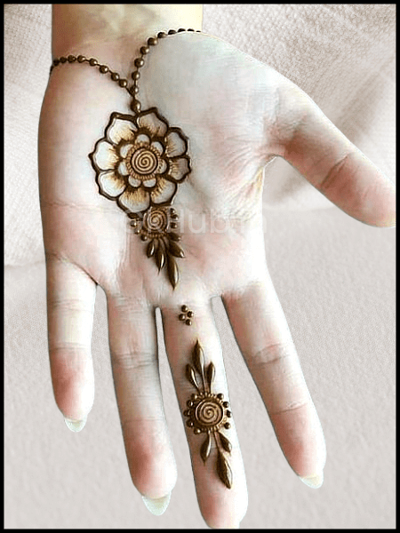 easy simple mehndi designs for kids step by step