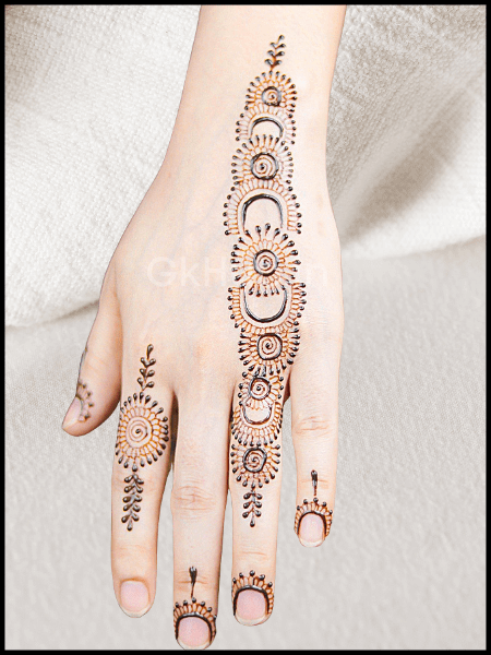 finger mehndi design easy and beautiful