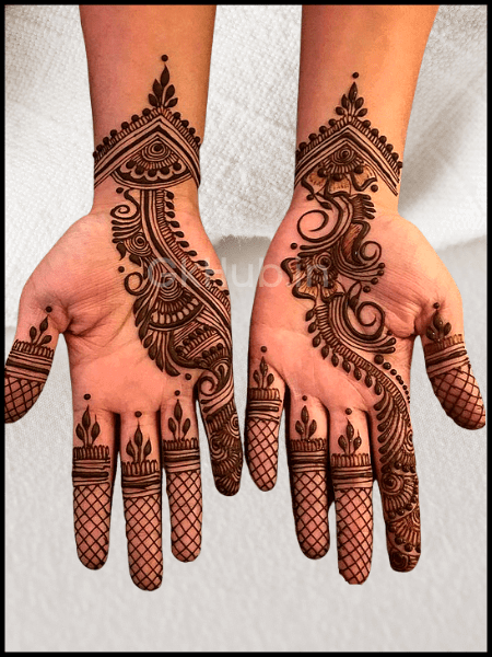 finger mehndi design