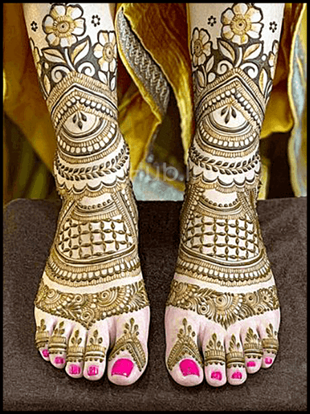 foot mehndi design simple and easy