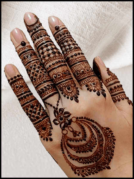 front hand beginner easy mehndi designs