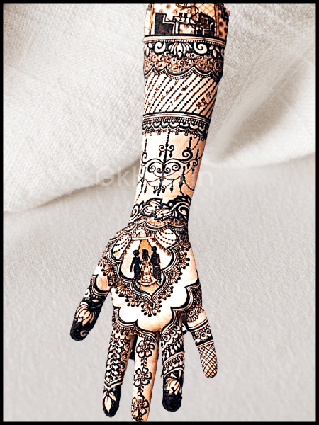 full hand dulhan mehndi design