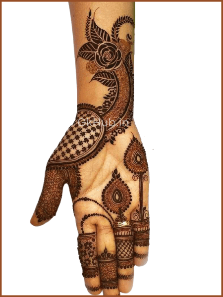 latest royal front hand mehndi design