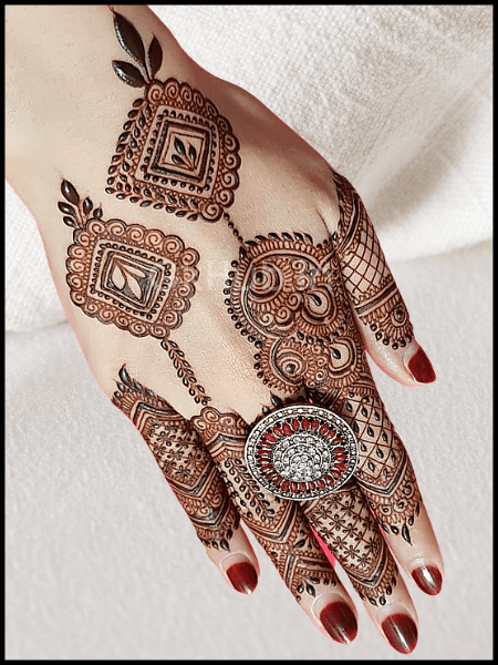 palm mehndi design