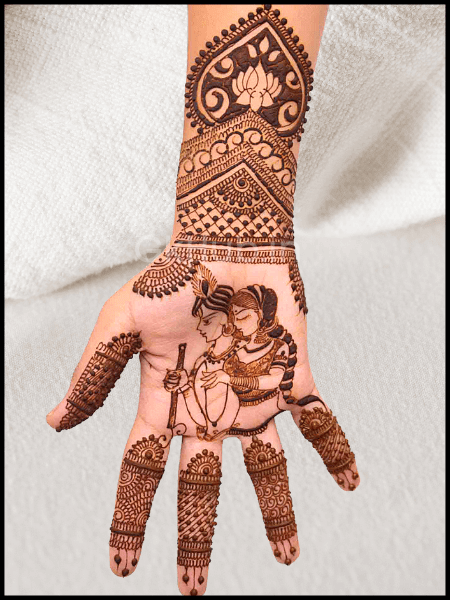 simpale full hand mehndi design