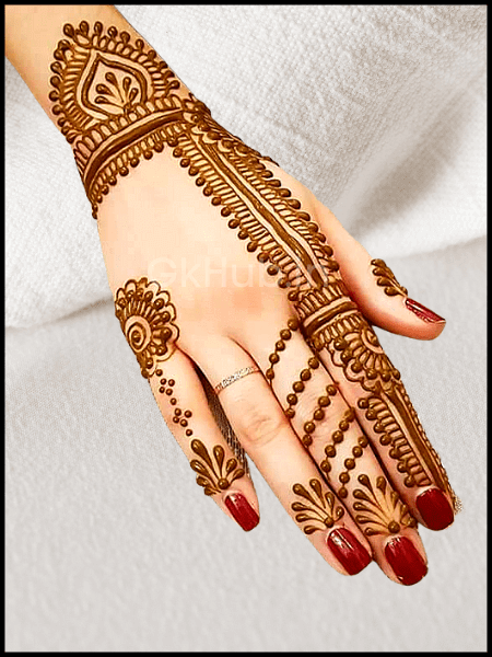 simple mehndi designs for back hands