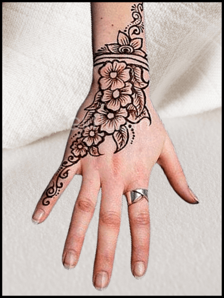 simple mehndi designs for kids