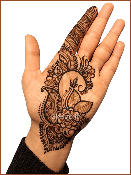 simple royal groom mehndi design