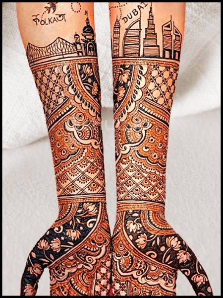 wedding dulhan mehndi design