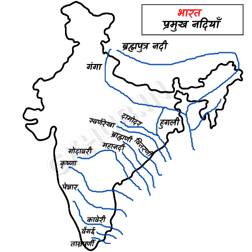 भारत की प्रमुख नदियाँ