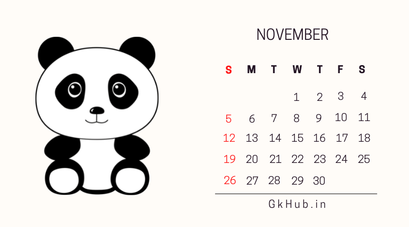 Holiday and Festivals List November 2023