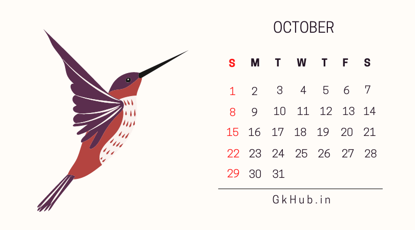 Holiday and Festivals List October 2023