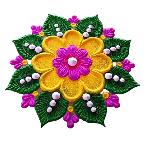 easy door border rangoli designs