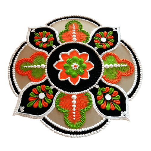 easy rangoli designs for kids