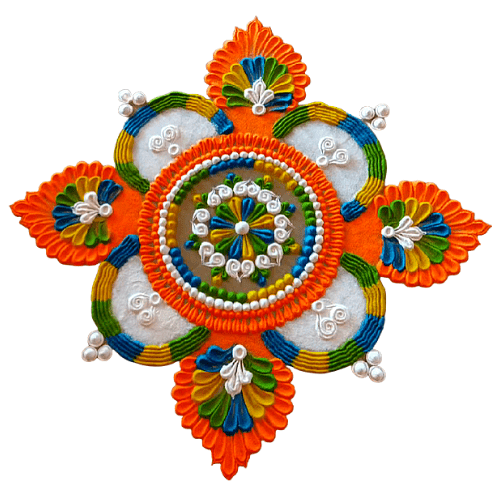 modern unique rangoli designs