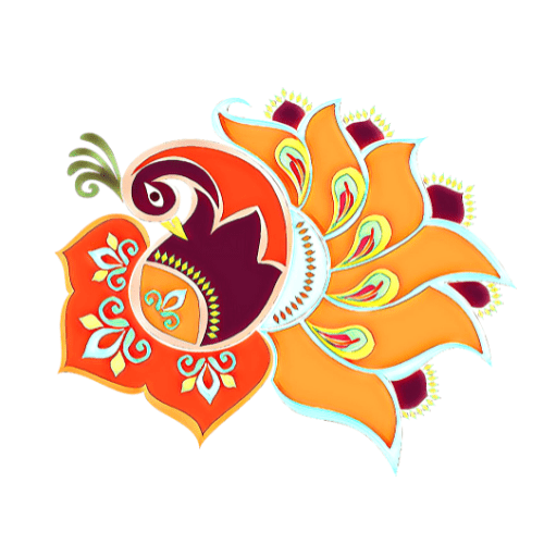 peacock rangoli designs