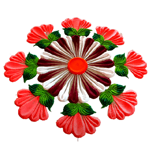 rangoli design simple and easy small