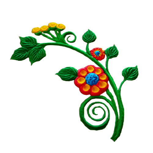 rangoli design small dots
