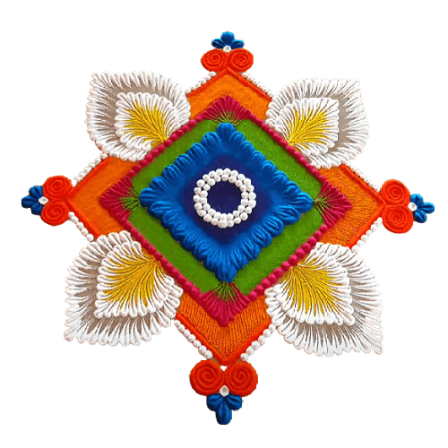 simple rangoli designs with dots