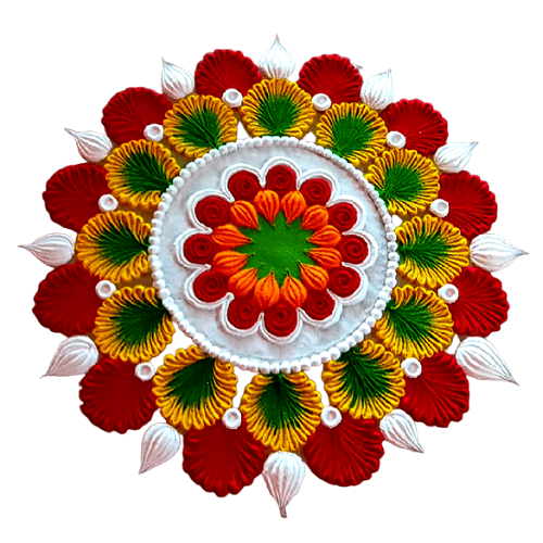 unique rangoli design for diwali
