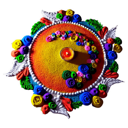 unique theme based rangoli designs for competition