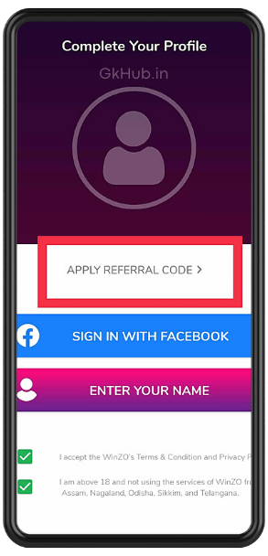 How to Login on Winzo App
