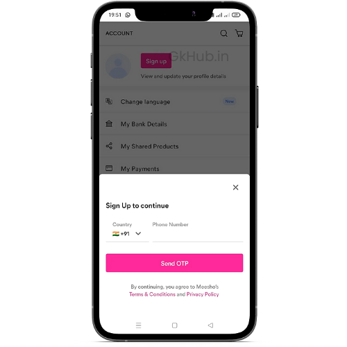 How to create account on Meesho App