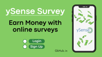 ySense Survey – App, Login, Signup, Review || Earn Money with Online Surveys