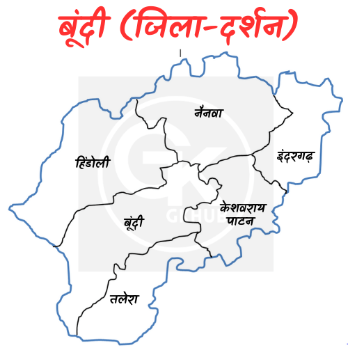 बूँदी जिले का नक्शा